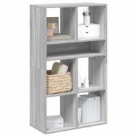 Boekenkast 66x31x112 cm bewerkt hout grijs sonoma eikenkleurig - thumbnail
