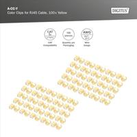Digitus A-CC-Y A-CC-Y Gekleurde clips voor patchkabel Geel - thumbnail