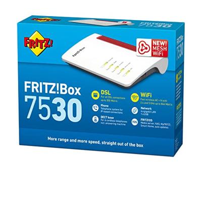 FRITZ!Box Box 7530 draadloze router Gigabit Ethernet Dual-band (2.4 GHz / 5 GHz) 5G Wit
