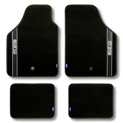 Vloermattenset voor auto Sparco Strada 2012 B Universeel Zwart (4 pcs) Vloermattenset voor auto Sparco Strada 2012 B Universeel Zwart (4 pcs)