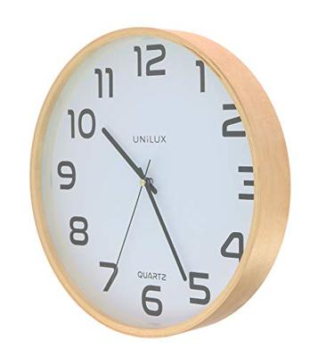 Wandklok Unilux Baltic hout wit Wandklok Unilux Baltic hout wit