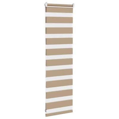 VidaXL Zebra blind 45x100 cm stofbreedte 40,9 cm polyester zandbruin