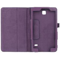 Litchi structuur Flip lederen hoesje met houder voor Samsung Galaxy Tab 4 8.0 / T330 (paars) - thumbnail