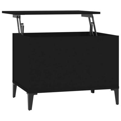 Salontafel 60x44,5x45 cm bewerkt hout zwart