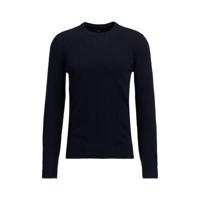 WE Fashion trui met wol donkerblauw - thumbnail