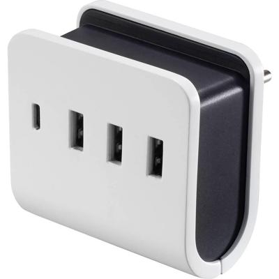 VOLTCRAFT UC-4ACX001 USB-oplader 24 W Binnen Uitgangsstroom (max.) 4.8 A 4 x 1x USB-C, 3x USB-A