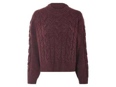 esmara Grofgebreide dames trui (Bordeaux, M (40/42))