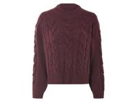 esmara Grofgebreide dames trui (Bordeaux, M (40/42)) - thumbnail