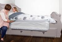 Dreambaby Nicole Bed Barriere - Bedden en platte bedden - meten van 150 cm breed en 50 cm hoog - grijs - thumbnail