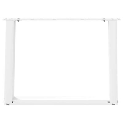 Salontafelpoten 2 st U-vormig 70x(42-43) cm staal wit