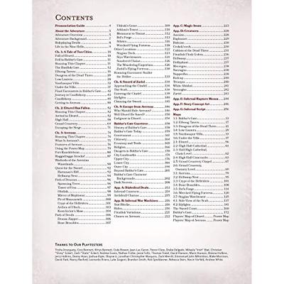 D&D 5.0 Baldur's Gate Descent into Avernus