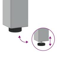 Werkbankset met lade 2 pcs Zwart en Grijs 200 x 55 x 85 cm - thumbnail