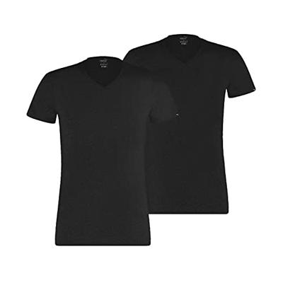 Puma Basic V-Hals T-Shirt 2-Pack Heren Zwart - Maat S - Kleur: Zwart | Soccerfanshop