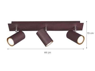 Trio SpotMarley 3-lichts bruin - 802400324