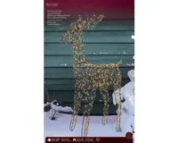 Lumineo microled rendier 84cm-720l zwart/klassiek warm - thumbnail