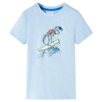 VidaXL Kindershirt 140 lichtblauw - thumbnail