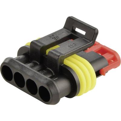 TE Connectivity 282088-1 Female behuizing (kabel) AMP-Superseal 1.5mm Series Totaal aantal polen 4 Rastermaat: 6 mm 1 stuk(s)