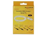 Delock 83787 USB-kabel USB-A stekker, USB-pinbus 1.80 m Zwart - thumbnail