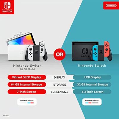 Nintendo Switch OLED-model - Red/Blue