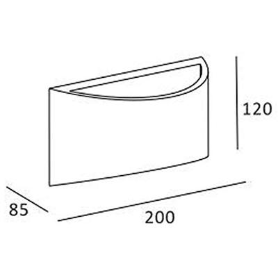 Deko Light Arianna II Arianna II Wandopbouwarmatuur G9 25 W Grijs