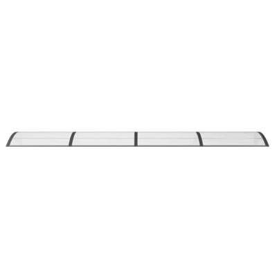 Deurluifel 400x100 cm polycarbonaat zwart - thumbnail