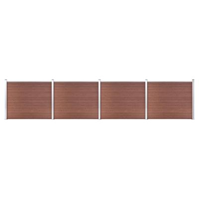 Schuttingpanelenset 699x146 cm HKC bruin