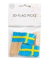 Vlaggenprikkers Zweden (50st) - thumbnail