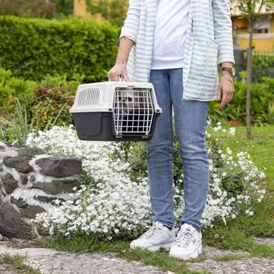 FERPLAST Atlas 5 - reismand voor kleine dieren - grijs