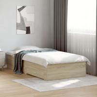 Bedframe met lades bewerkt hout sonoma eikenkleurig 90x200 cm - thumbnail