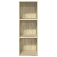 Boekenkast 40x30x114 cm bewerkt hout sonoma eikenkleurig - thumbnail