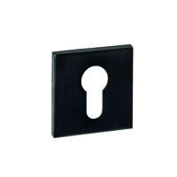 Intersteel cilinderrozetten vierkant verdekt 53x53x6mm - PVD zwart - thumbnail