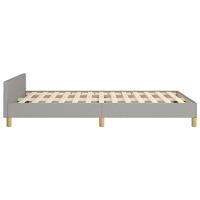 Bedframe zonder matras 120x200 cm stof lichtgrijs - thumbnail