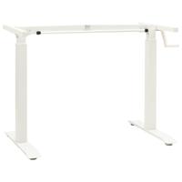 VidaXL Zit-stabureauframe met slinger handmatig wit - thumbnail