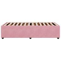 Bedframe fluweel roze 80x200 cm - thumbnail