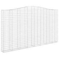 Schanskorf gewelfd 400x30x220/240 cm gegalvaniseerd ijzer - thumbnail