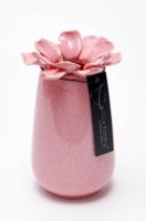 Madelief Vaas porselein 11x17cm roze - thumbnail