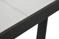 Eettafel Home ESPRIT Wit Zwart Metaal 150 x 80 x 75 cm - thumbnail