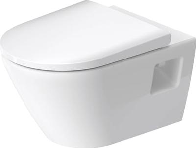 Toilet Duravit D-Neo Wand Rimless Diepspoel 54 cm Hoogglans Wit Duravit