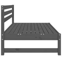 Tuinmiddenbanken 2 st 120x80 cm massief grenenhout grijs - thumbnail