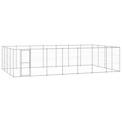 Hondenkennel 33,88 m² gegalvaniseerd staal