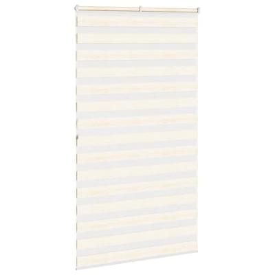 VidaXL Zebra rolgordijn 125x200 cm stofbreedte 120,9 cm marmerbeige