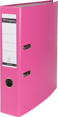 Pergamy ordner, voor ft A4, uit PP en papier, zonder beschermrand, rug van 7,5 cm, roze Pergamy ordner, voor ft A4, uit PP en papier, zonder beschermrand, rug van 7,5 cm, roze