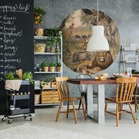 WallArt behangcirkel animals of africa 142,5 cm - thumbnail