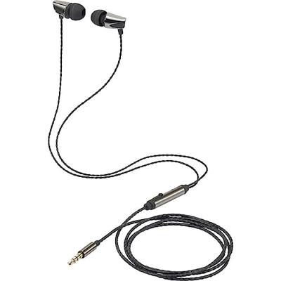 Renkforce Stereo Headset In Ear Headset Zwart (metallic)
