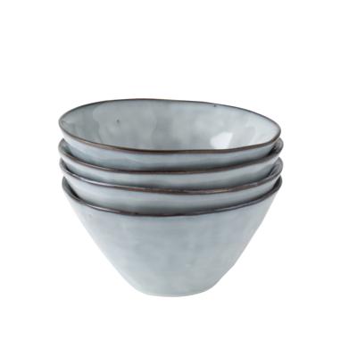 Dutch Rose Organic giftset 4 kommen 14 cm blauw Dutch Rose Organic giftset 4 kommen 14 cm blauw