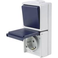 AS Schwabe 62455 Schakelaar (opbouw) IP54 Grijs - thumbnail