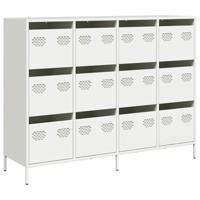 Dressoir 135x39x103,5 cm koudgewalst staal wit - thumbnail