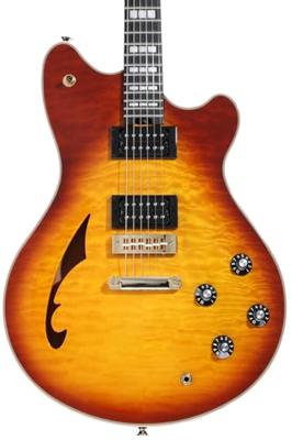 EVH SA-126QM Special Tobacco Burst semi-akoestische gitaar met koffer