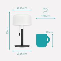 Eglo Design tafellampMontapalma zwart met wit - 75887 - thumbnail
