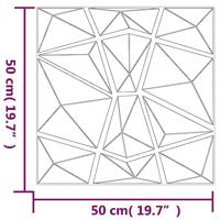 VidaXL 24 st wandpanelen diamant 6 m² 50x50 cm xps groen - thumbnail
